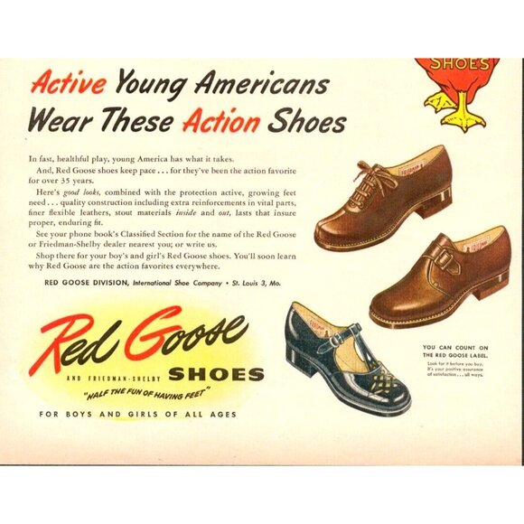 1946 Red Goose Shoes Vintage Print Ad (L7) - Picture 3 of 3
